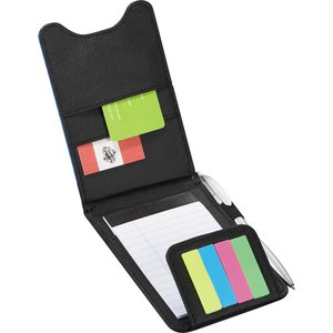 Additional Image 1 - a black card holder with colorful stickers