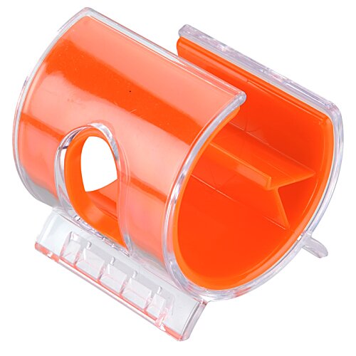 Additional Image 2 - an orange pencil sharpener with a hole