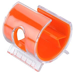 Additional Image 1 - an orange pencil sharpener with a hole