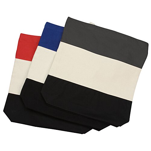 Tri-Colour Cotton Tote Image 3 of 3