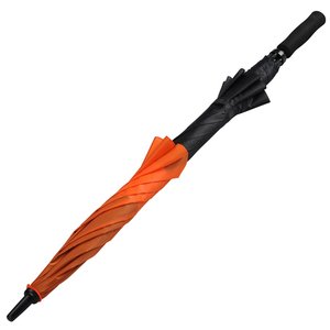 Additional Image 4 - an orange and black umbrella