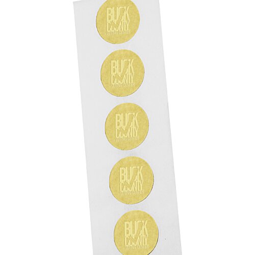 Embossed Seal by the Roll - Circle - Smooth Edge - 1-1/4" Image 1 of 1