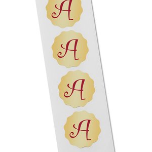 Additional Image 1 - a white label with red letters