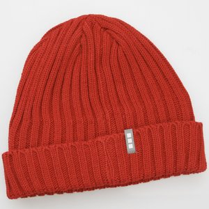 Additional Image 2 - a red knit hat on a white background