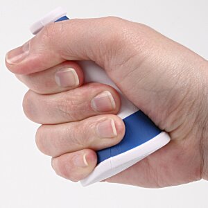 Additional Image 1 - a hand holding a blue and white object