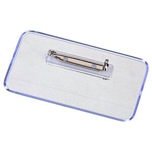 Additional Image 1 - a white badge with a silver handle