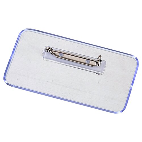 Additional Image 1 - a white badge with a silver handle
