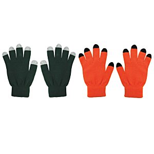 Additional Image 2 - a group of gloves with black and orange fingers