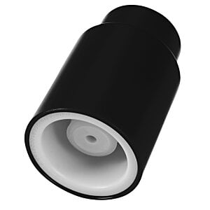 Additional Image 1 - a black cylinder with white rim