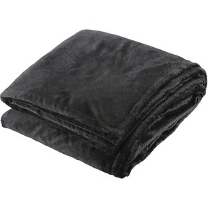Additional Image 2 - a black blanket folded on a white background