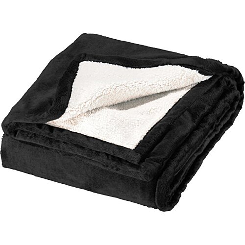 Additional Image 1 - a black and white folded blanket