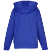 a blue jacket with a hood