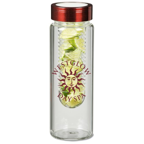Additional Image 1 - a clear bottle with a red lid
