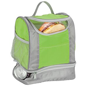 Additional Image 2 - a green and grey bag with a sandwich inside