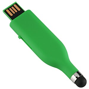 Additional Image 1 - a green usb flash drive