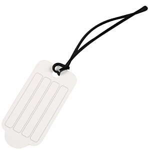 Additional Image 1 - a white tag with a black string