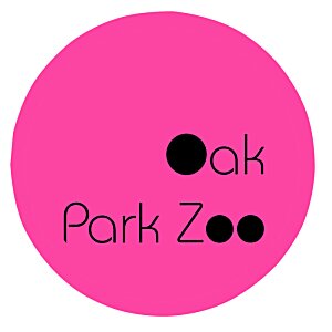 Additional Image 1 - a pink circle with black text