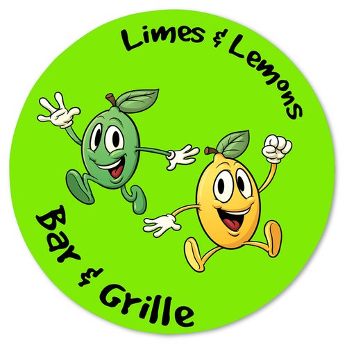 Additional Image 1 - a green circle with cartoon characters