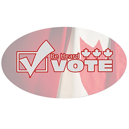 Additional Image 1 - a red and white oval with a check mark