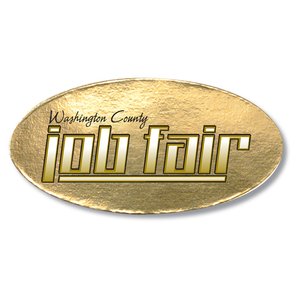 Additional Image 1 - a gold oval object with text