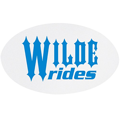Additional Image 1 - a white oval with blue text
