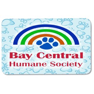 Additional Image 1 - a card with a rainbow and paw print