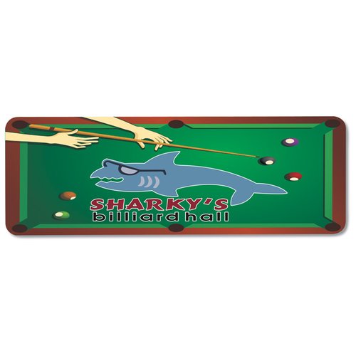 Additional Image 1 - a green pool table with a dolphin