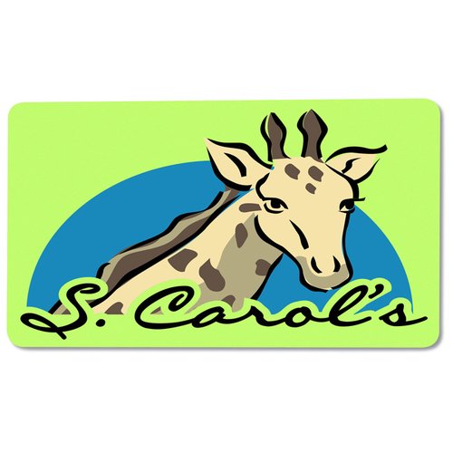 Additional Image 1 - a giraffe on a green background