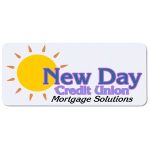 Additional Image 1 - a white rectangular sign with blue text and yellow sun