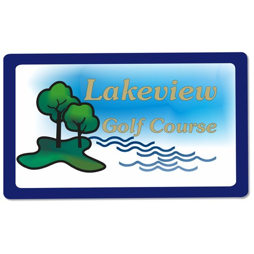Additional Image 1 - a blue rectangular frame with trees and text