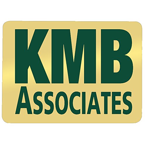 Additional Image 1 - a gold and green sign with black text