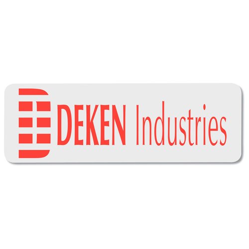 Additional Image 1 - a white rectangular sign with red text