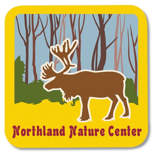 Additional Image 1 - a yellow square with a picture of a moose