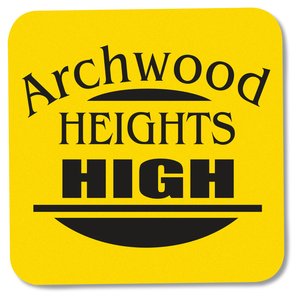 Additional Image 1 - a yellow square sign with black text