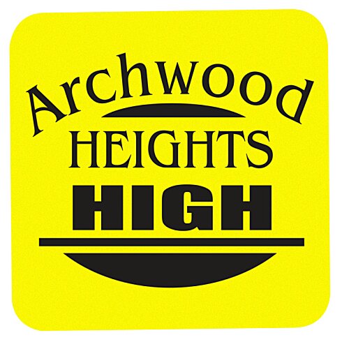 Additional Image 1 - a yellow square sign with black text