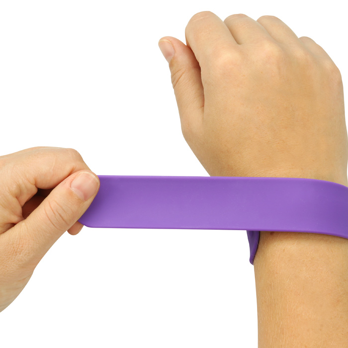 Silicone Slap Clap Band Rings Flexible Snap Slap Bracelet Silicone