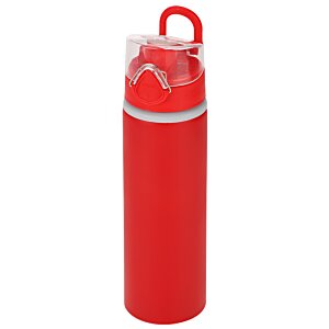Additional Image 2 - a red water bottle with a white lid