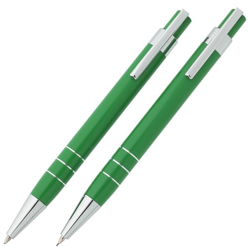 Additional Image 2 - two green pens with silver tips
