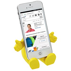 Additional Image 2 - a white cell phone with yellow legs