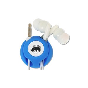 Additional Image 2 - a blue and white circular object with white wings