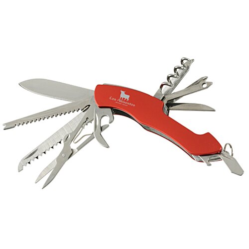Additional Image 2 - a red pocket knife with many blades