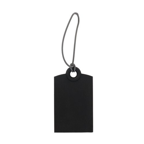 Additional Image 1 - a black tag with a string