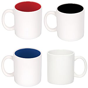 Additional Image 1 - a group of white mugs with different colors of liquid
