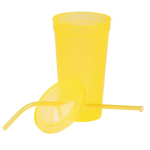 Additional Image 1 - a yellow cup with straw
