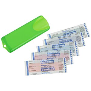 Additional Image 2 - a green and white plastic container with blue and white text