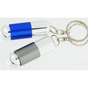 Additional Image 1 - a key chain with a blue and silver object