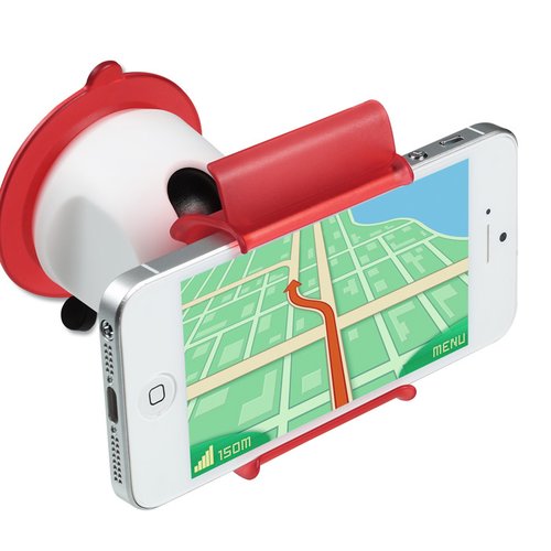 Additional Image 1 - a phone with a red and white device