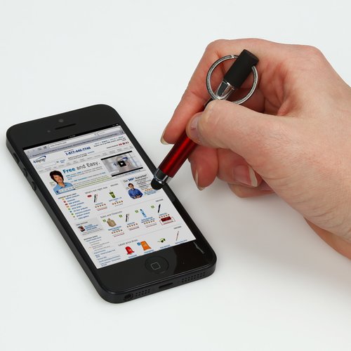 Stylus Pen Key Ring  - 24 hr Image 1 of 2