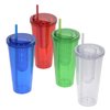 View Image 3 of 3 of Fruit Infuser Double Wall Tumbler with Straw - 20 oz - 24 hr