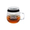 View Image 3 of 3 of Colour Ring Glass Tea Infuser Mug - Closeout